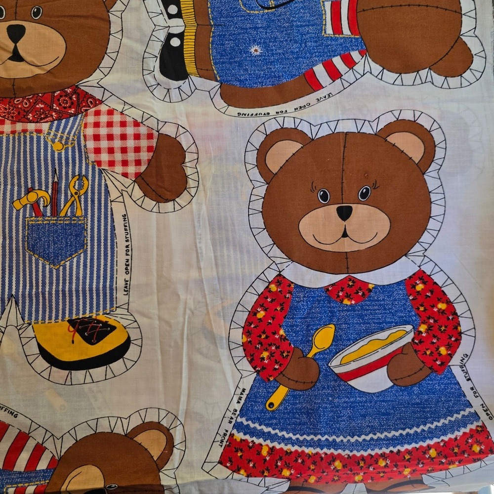 The Three Bears Fabric Panel Multi Cut Sew - Picture 2 of 8